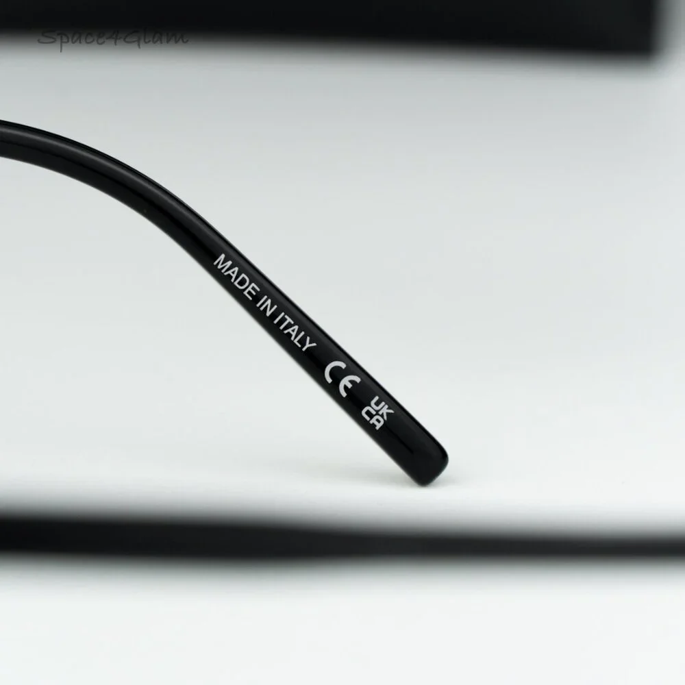 BRAND NEW Saint Laurent SL724/F 001 Black Demo Square Women Eyeglasses